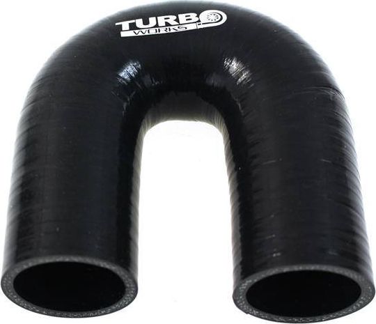 TurboWorks Kolanko 180st TurboWorks Black 76mm