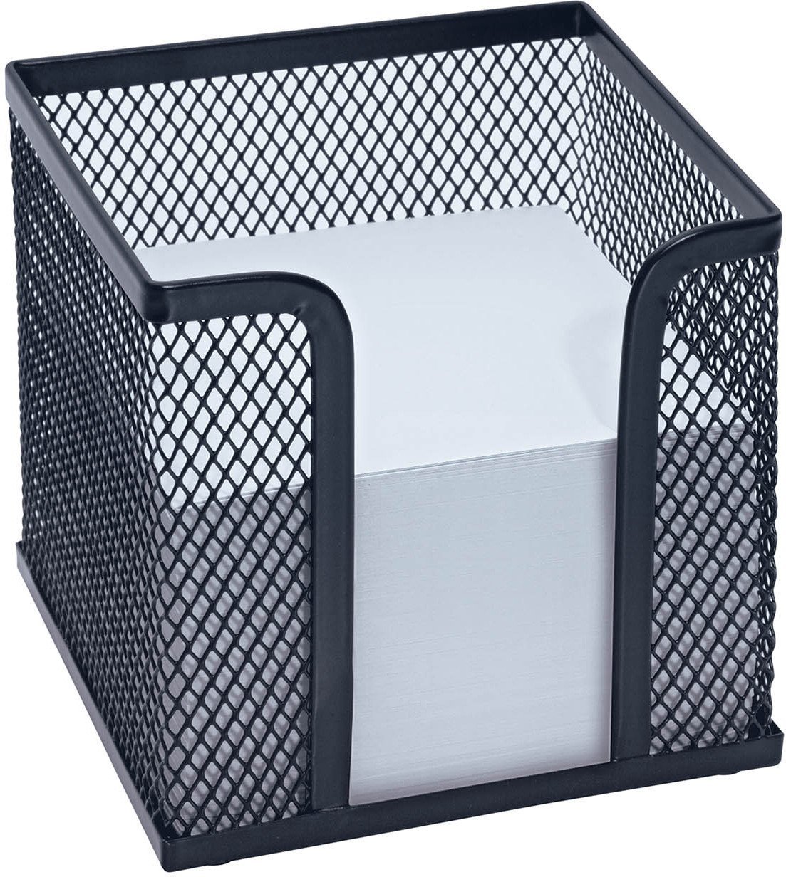 WEDO Zettelbox Office Papier 92x92 mm Drahtmetall schwarz