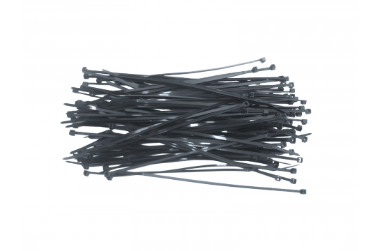 Topex Opaski zaciskowe 3,6 x 200mm 100szt. czarne (44E976)