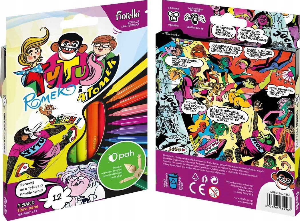 Pisaki Fun GR-F887 Tytus 12 kolorów FIORELLO