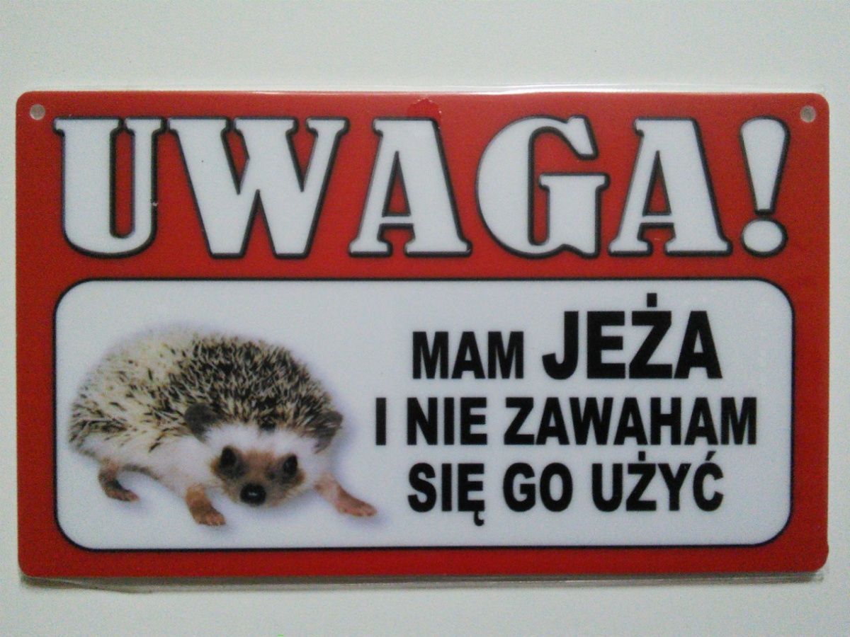 Power Gift Tabliczka ostrzegawcza PVC