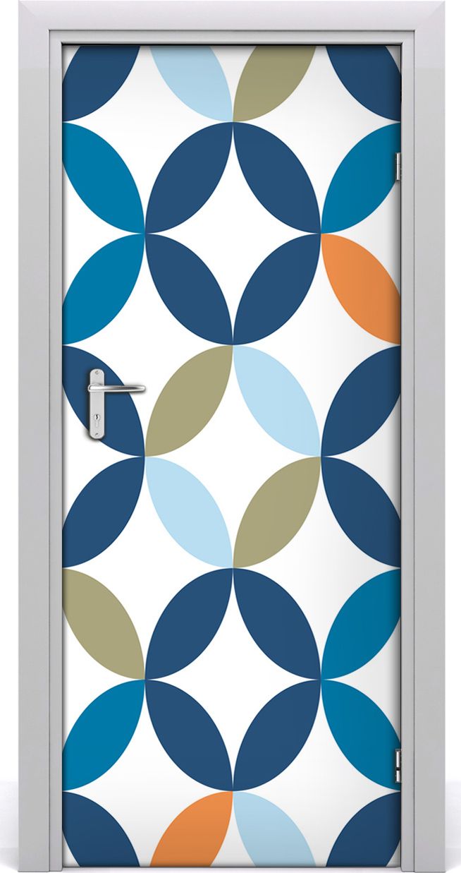 Tulup Fototapeta samoprzylepna na drzwi 85 x 205 cm geometryczny wzór