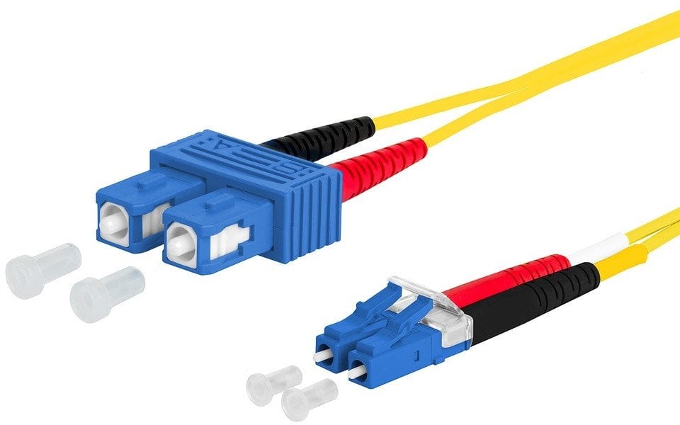 Kabel krosowy METZ CONNECT OpDAT, SC-D/LC-D OS2, 0,5 m