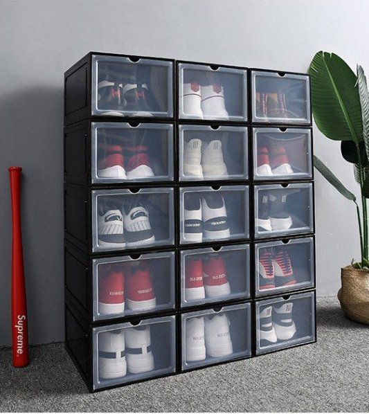 Gold Start Pudełko na buty 1 sztuka, Kolor: Czarny