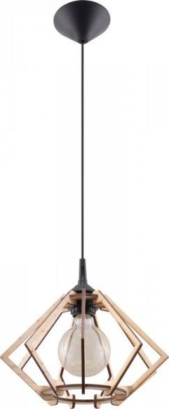 Lampa wisząca Sollux Lampa Wisząca POMPELMO Naturalne Drewno