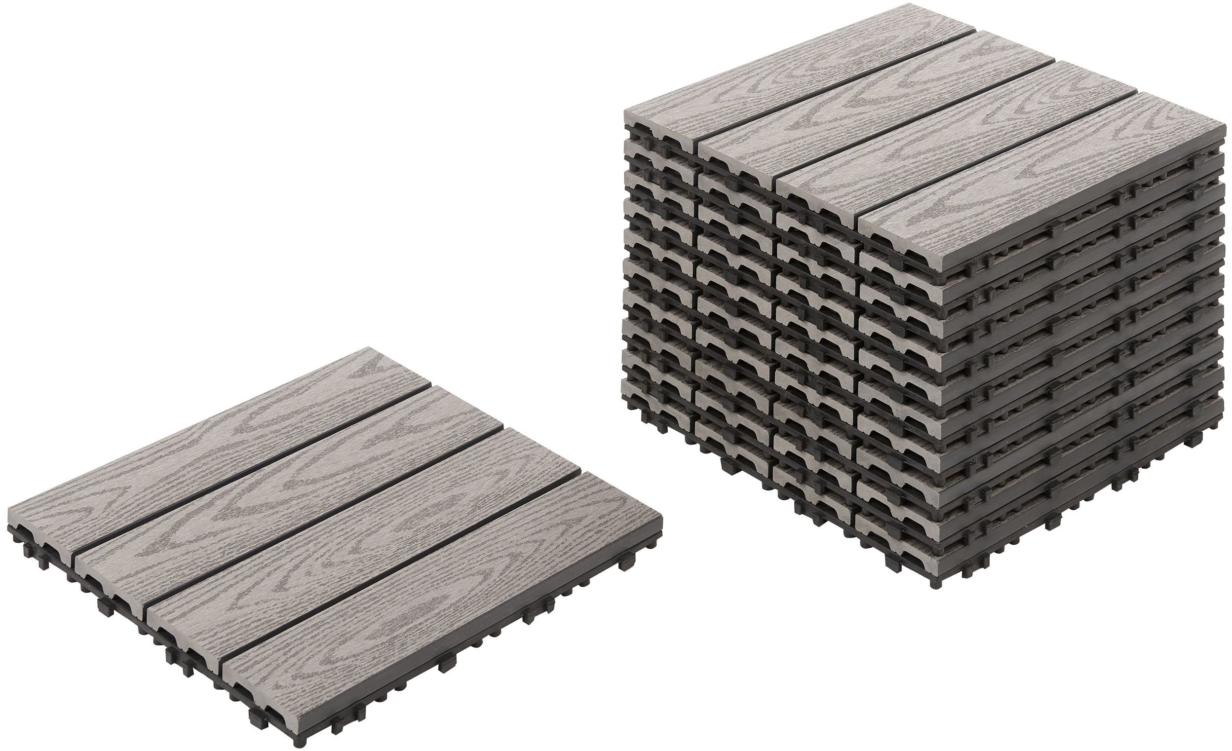 Płytki tarasowe ATESSA Kompozyt WPC Szary