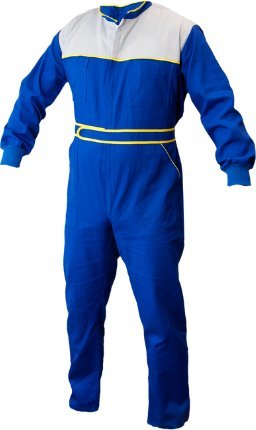 PROTECT2U PROTECT2U kombinezon roboczy niebiesko-popielaty KG-019 L one size