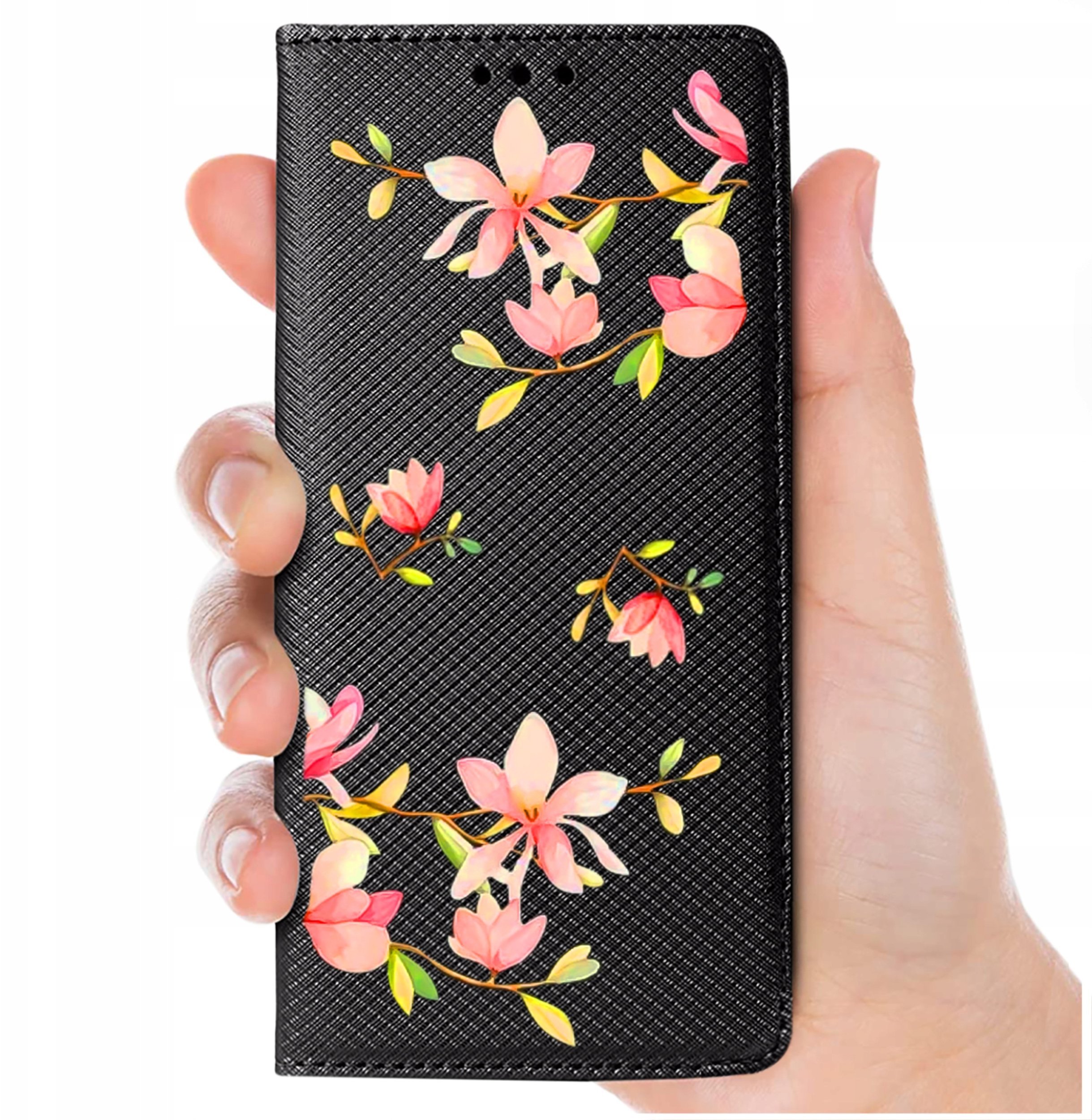 Etui do Motorola Moto G35 5G MAGNET WZORY CASE PORTFEL + SZKŁO 9H