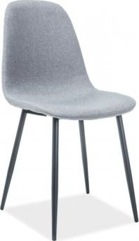 Signal KRZESŁO FOX CZARNY STELAŻ/ SZARY TAP.49