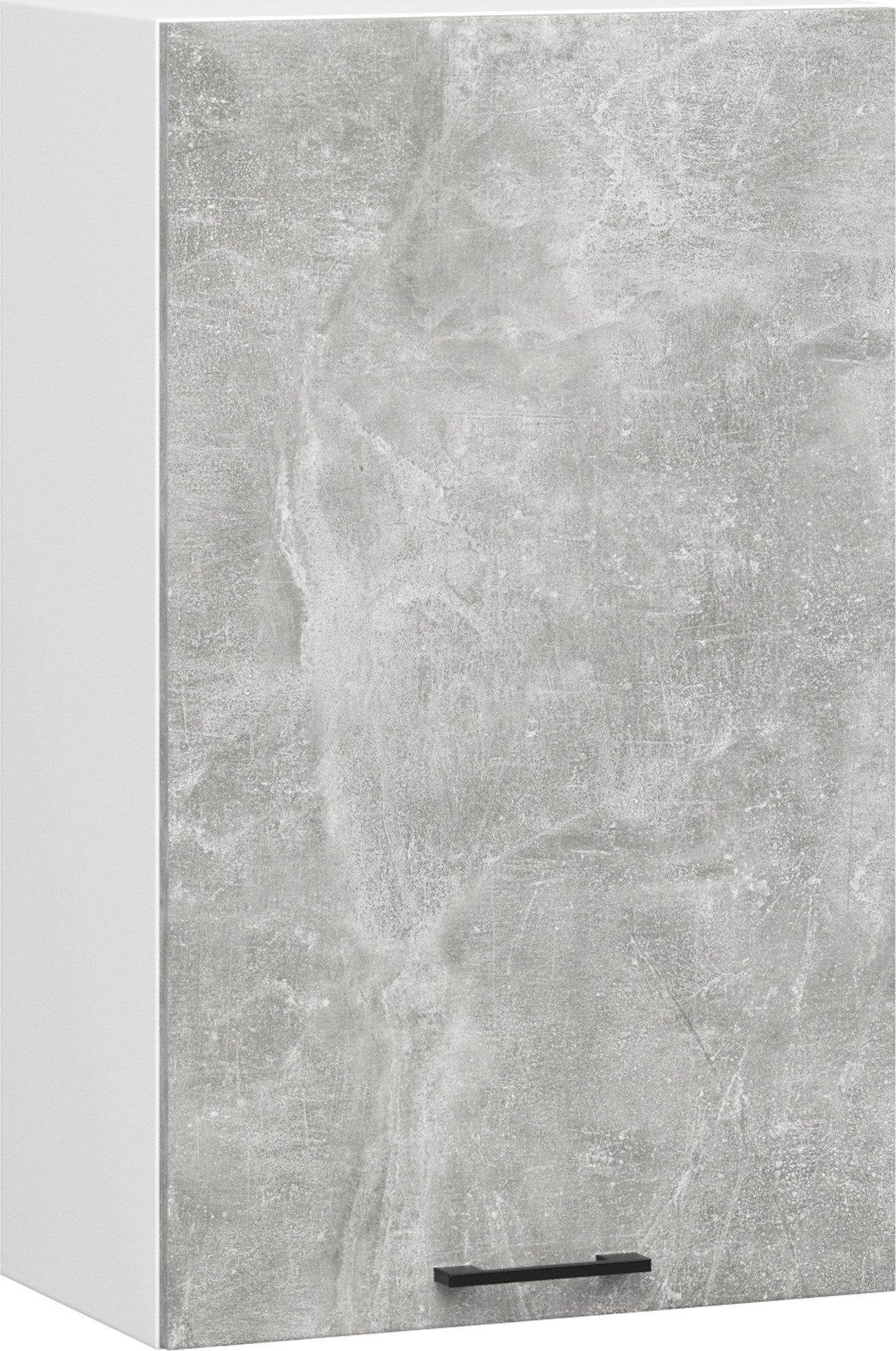 Fabryka Mebli Akord Szafka kuchenna wisząca OLIWIA 50x72 cm 1 drzwi 2 półki - biała-beton