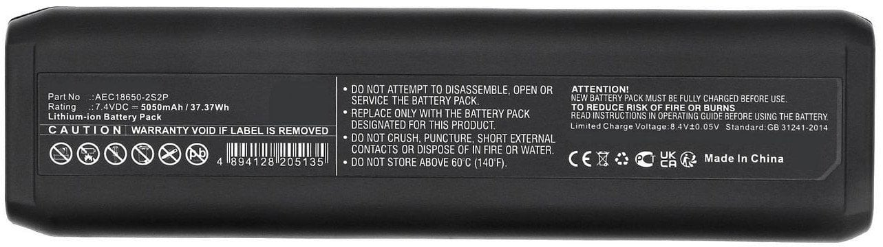 Battery Li-ion Black 7.4V
