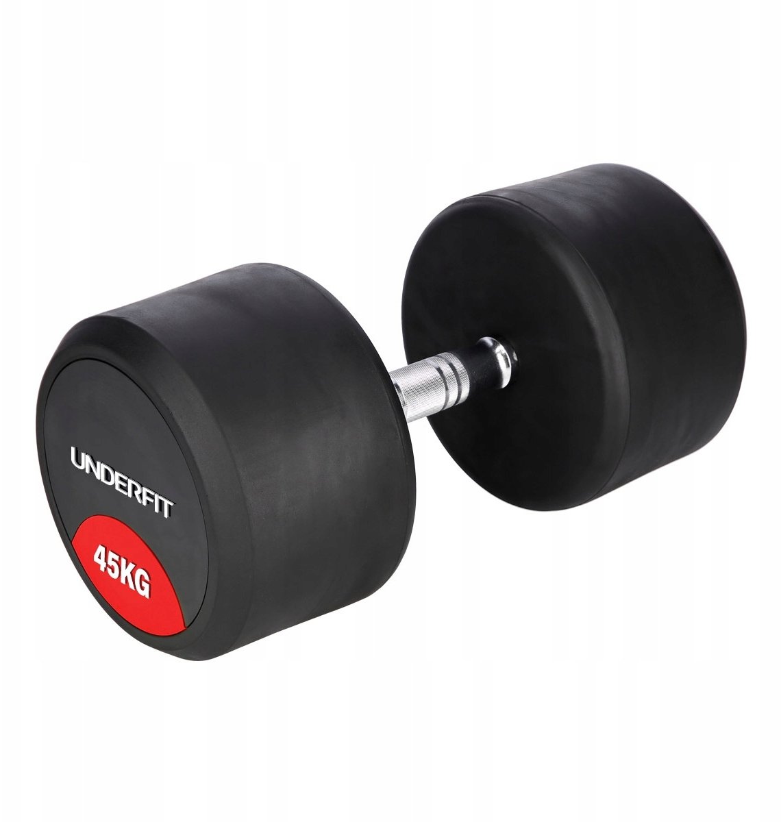 Hantla gumowana 45 kg UNDERFIT do ćwiczeń siłowych fitness