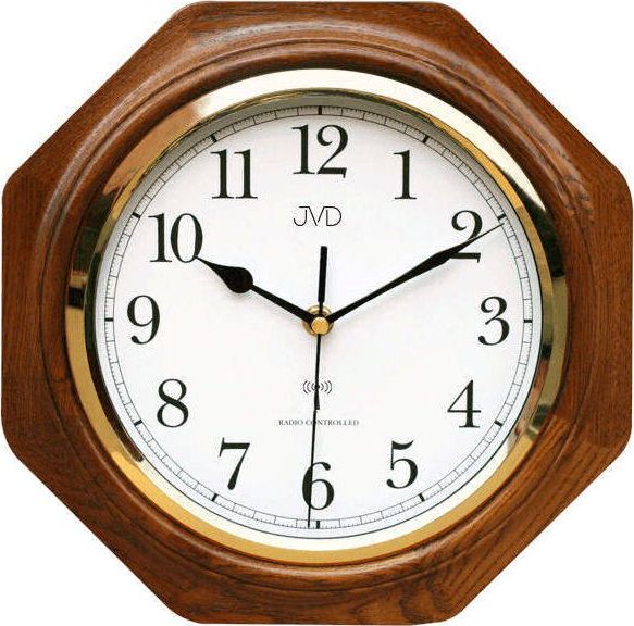 JVD Zegar ścienny JVD NR7172.1 Drewniany DCF77 uniwersalny