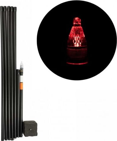 Under Carp Undercarp Marker karpiowy z czujnikiem zmierzchu czerwony 6 m