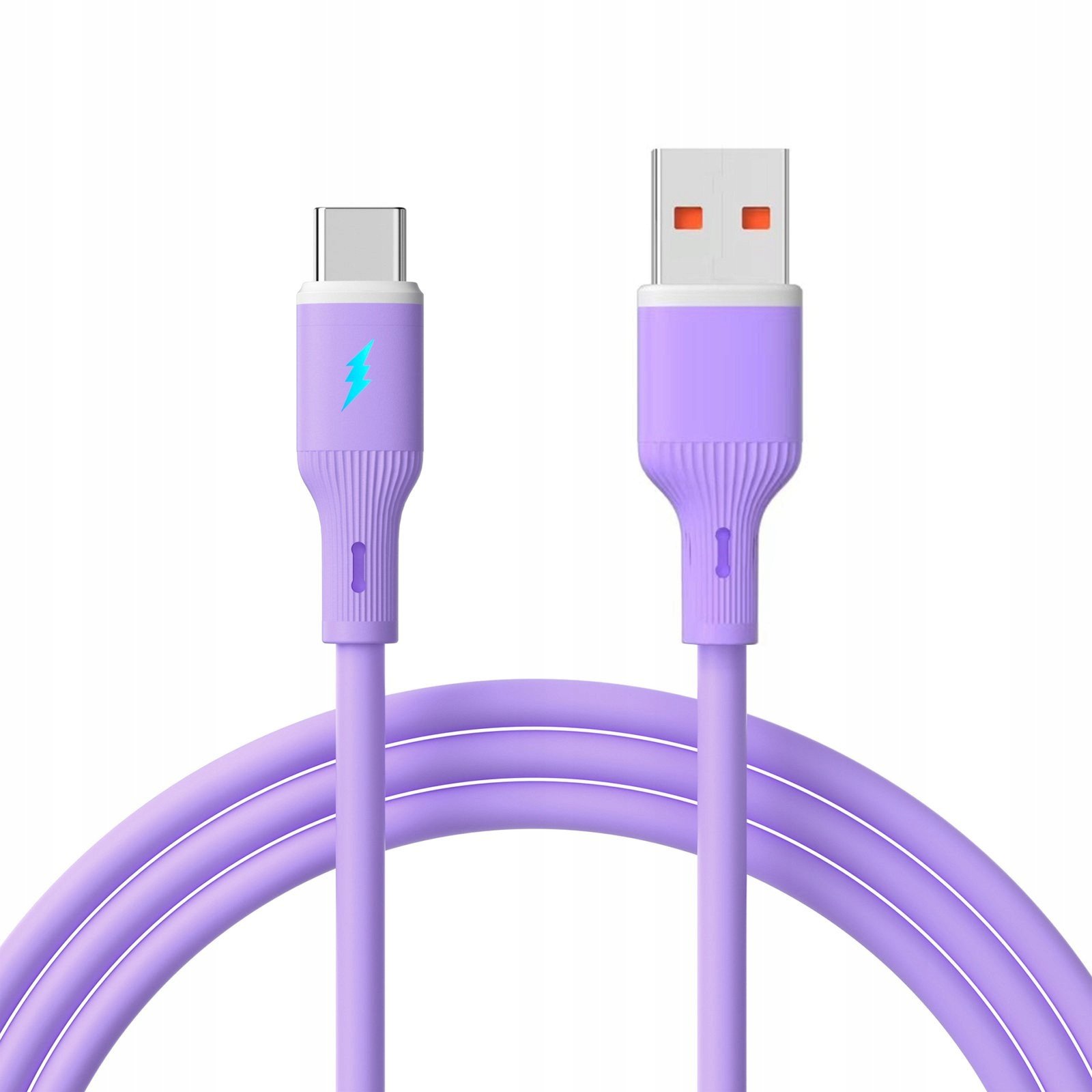 Kabel USB Akyga USB-C - USB-A 1 m Fioletowy (AK-USB-65)