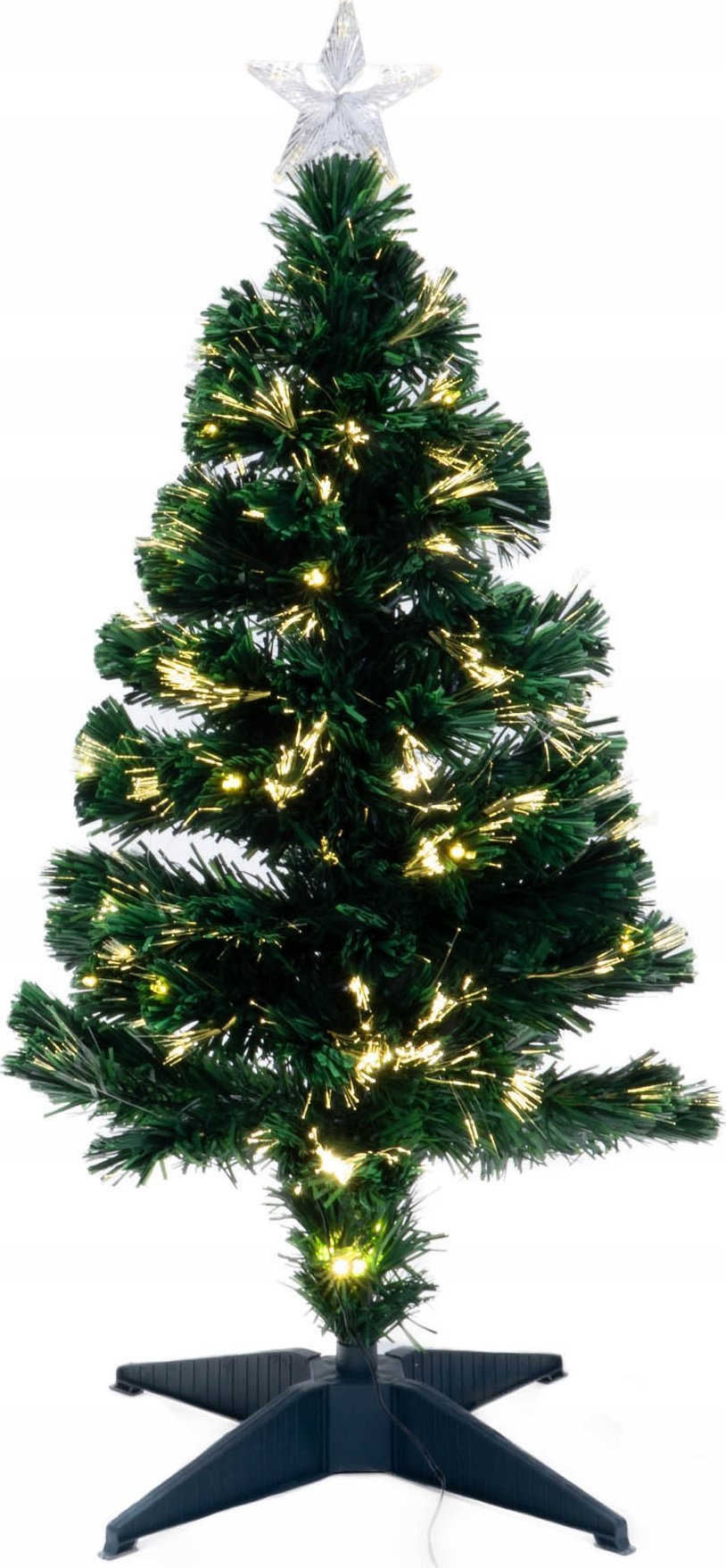 Home Styling Collection Choinka dekoracyjna z włókien światłowodowych, 90 cm