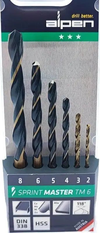 Wiertło Alpen Alpen Sprint Master TM 6 2-3-4-5 -8