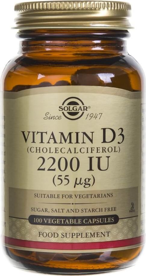 Solgar Solgar Witamina D3 2200 IU (55 g) - 100 kapsułek
