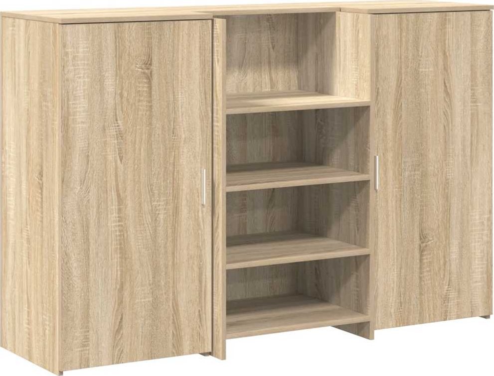 Biurko recepcyjne dąb sonoma 155x50x103,5 cm Drewno klejone