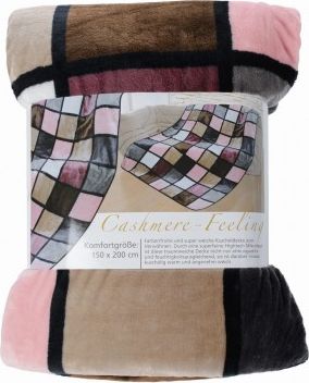 Gozze Gzze, Koc Cashmere-Feeling Antigua, 150x200 cm, kol.różowy