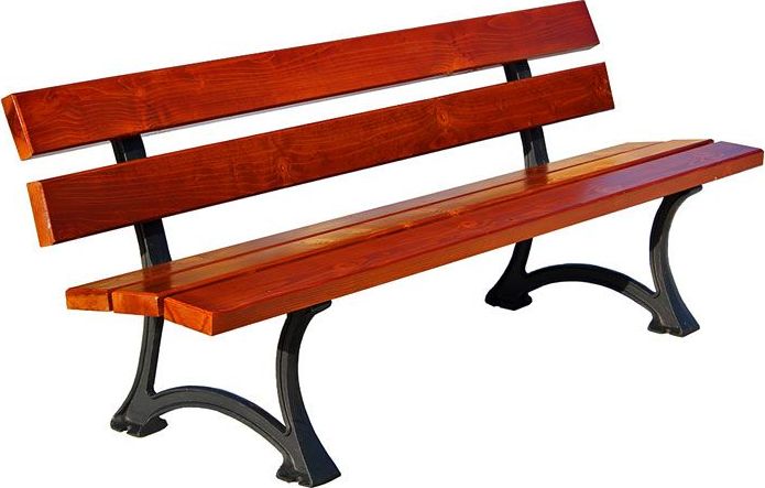 Elior ławka ogrodowa Flavia 2x180 cm, 7 kolorów, Teak (6244.2917)