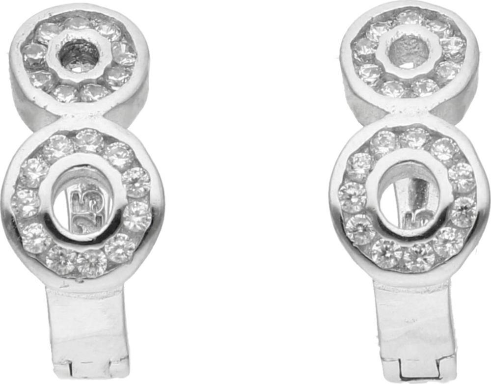 Rosanto Srebrne kolczyki w kształcie znaku nieskończoności 925