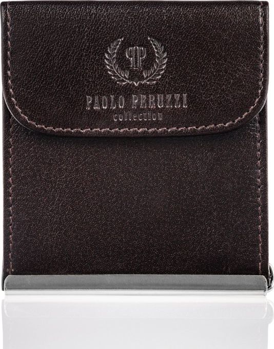 Paolo Peruzzi MAŁY PORTFEL MĘSKI SKÓRZANY BANKNOTÓWKA T-10-BR