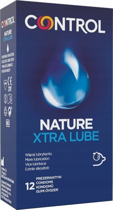 CONTROL_Nature Xtra Lube prezerwatywy z większą ilością lubrykantu 12szt.