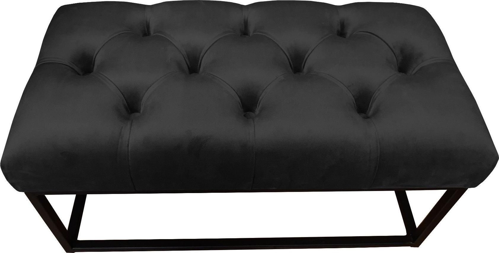 Atos Ławka CHARLIE MG VELVET czarna