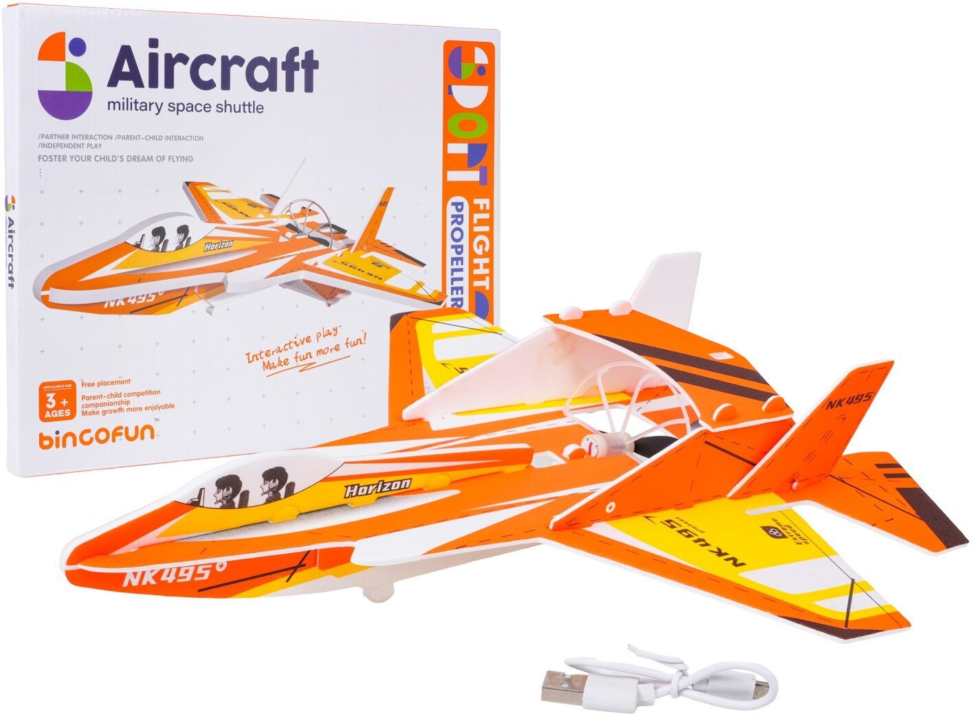 Styropianowy Myśliwiec z Zasilaniem