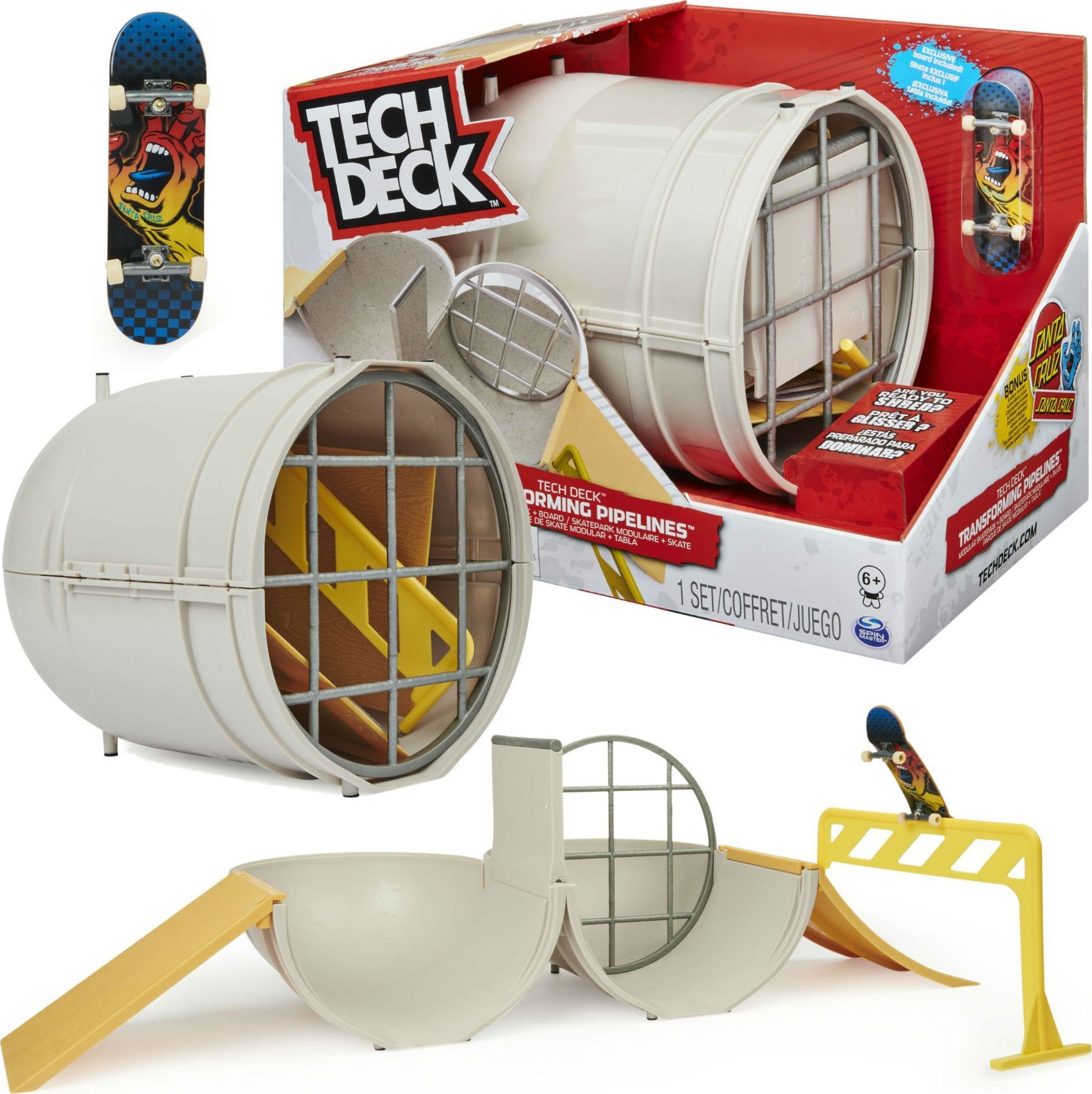 Spin Master Duży rozkładany Skatepark Transforming Pipelines