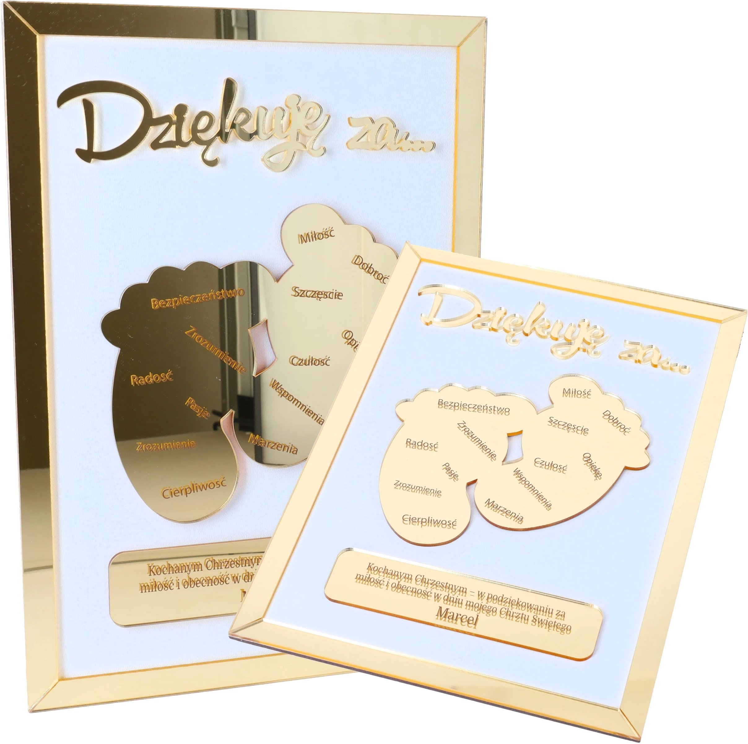 Podziękowanie Chrzest Święty Chrzestni