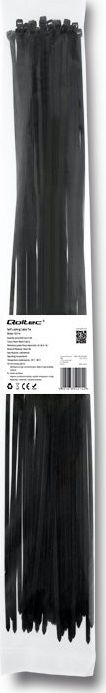 Organizer Qoltec Opaska zaciskowa Czarny 50 sztuk (52214)