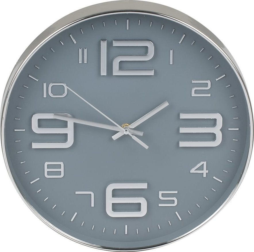 Deco4Home Zegar ścienny 305 mm szary Deco4Home