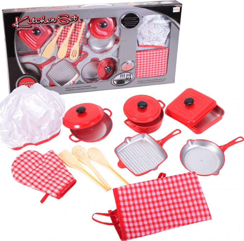 MalPlay Zestaw kuchenny dla dzieci do gotowania Szef Kuchni