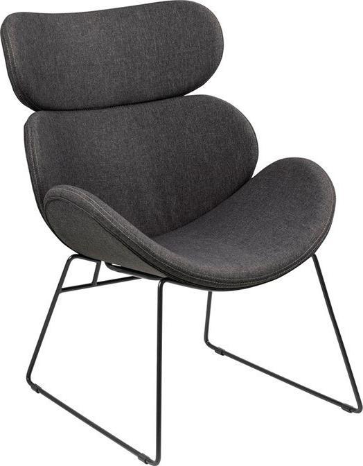 Actona ARMCHAIR/ACT/LONNY/GREY+BLACK/90X69X78