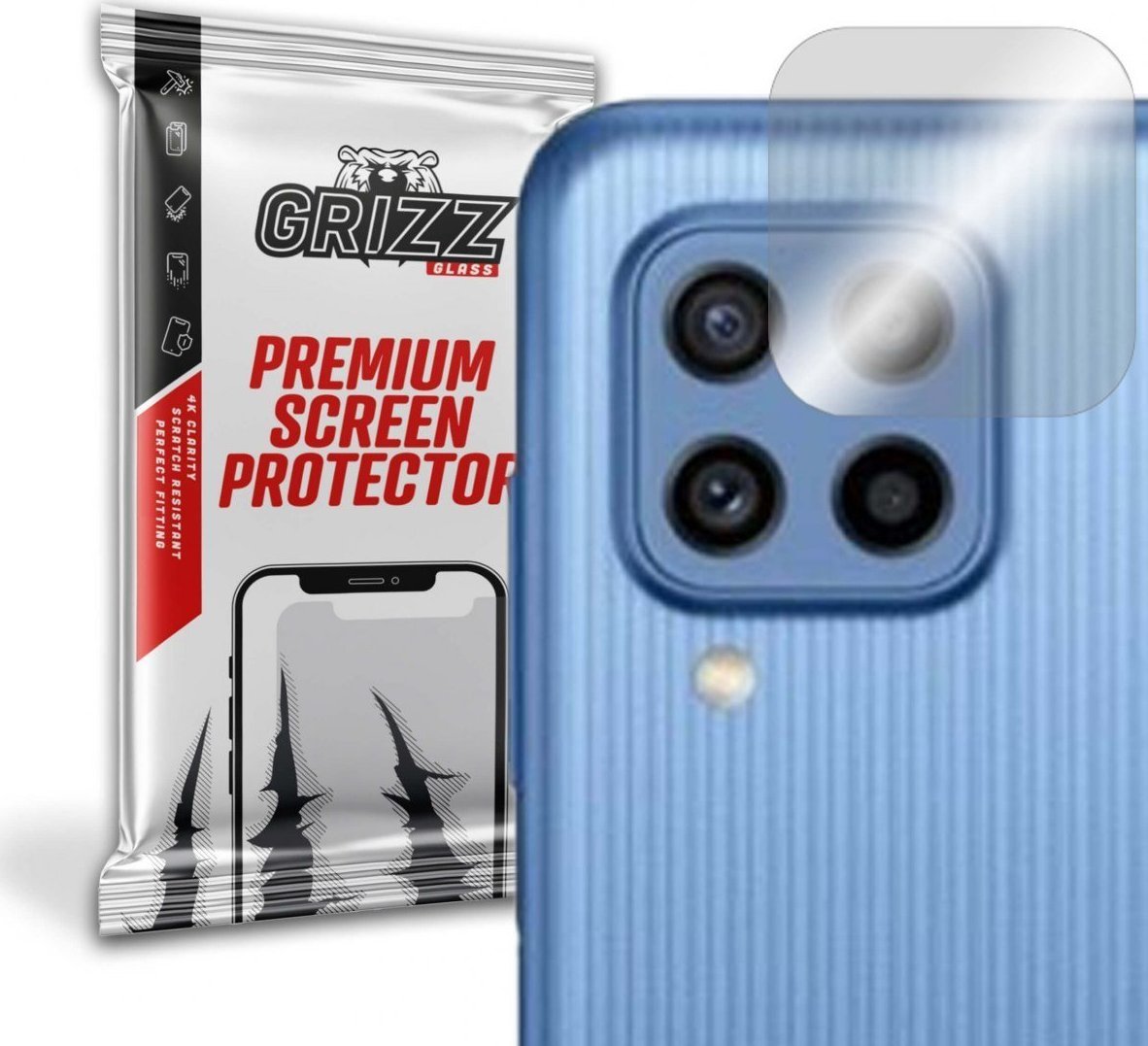 GrizzGlass Szkło hybrydowe na aparat Grizz Samsung Galaxy M22