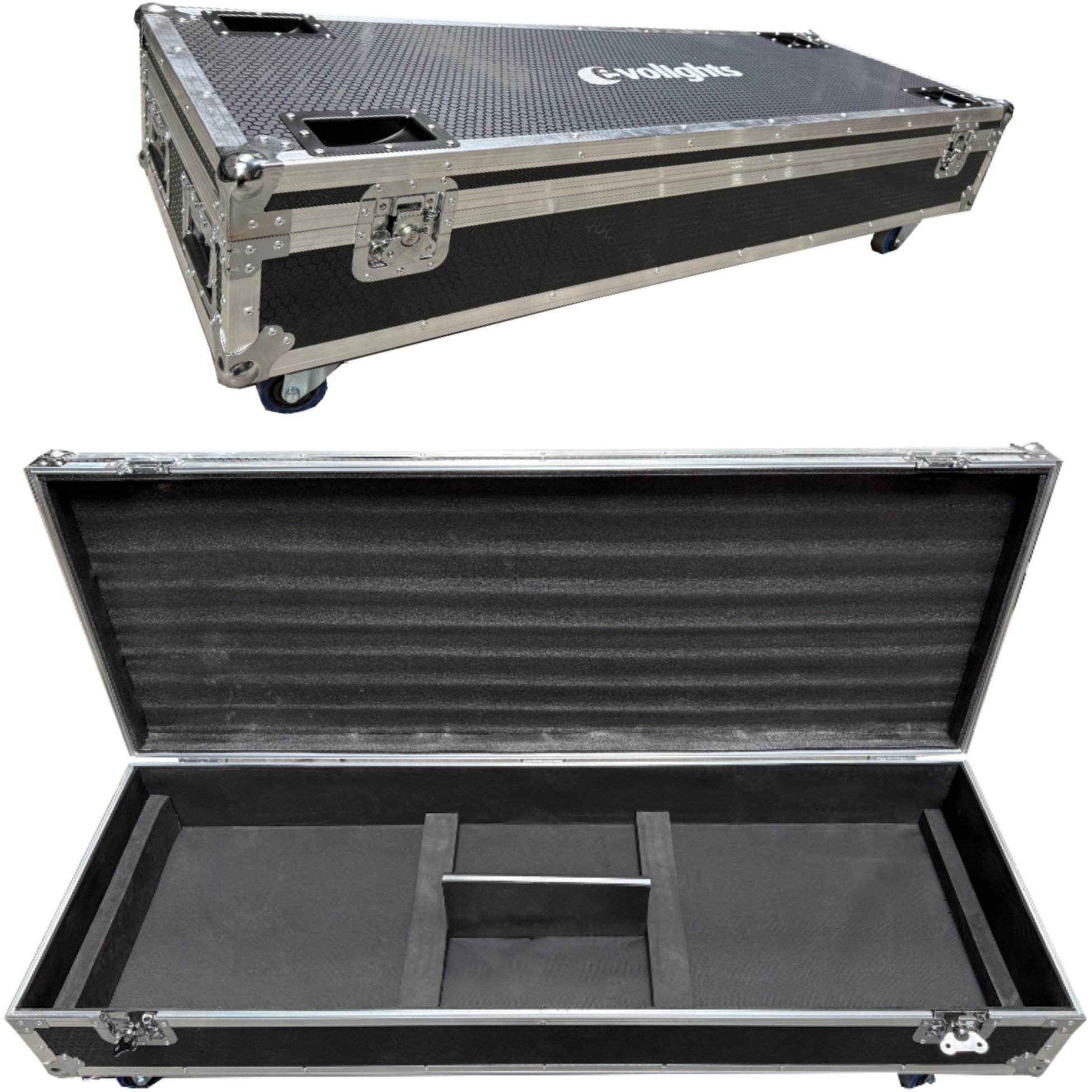 EVOLIGHTS LUMEN ONE CASE 2IN1 solidna skrzynia transportowa na 2 reflektory sceniczne retro