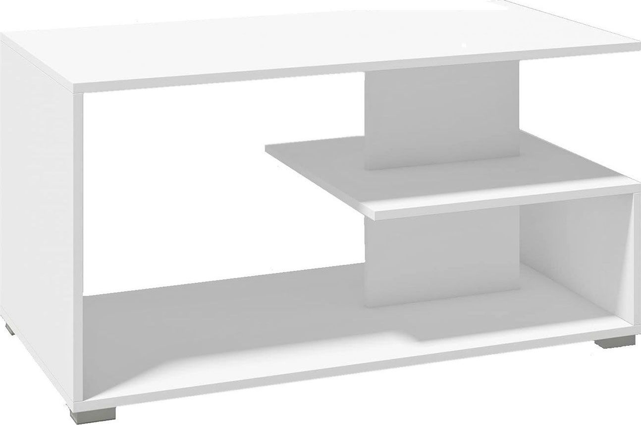 Elior Prostokątna ława Luna - biała