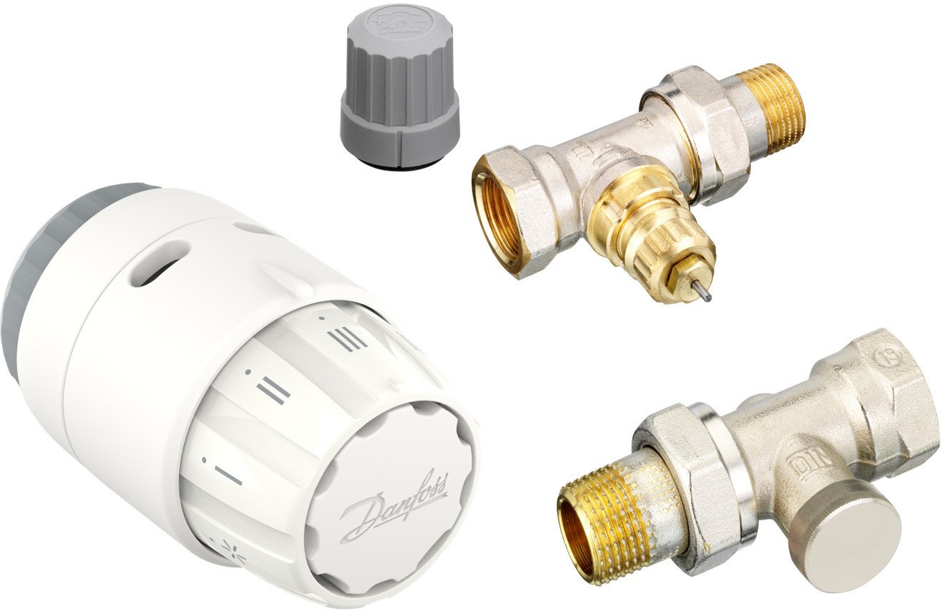 Radiator thermostat set, straight DANFOSS, RAS-C2+RA-FN+RLV-S 15 S, 013G5184