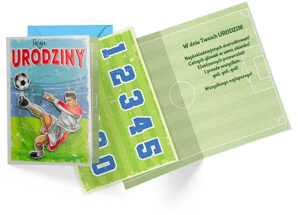 Karnet B6 Urodziny dziecięce (wymienne cyfry)