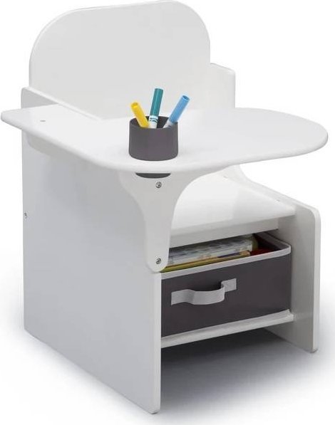 MPMAX TC83760GN-130 BIAŁE Biurko Biały Stolik dzieci Pojemnik Kubek