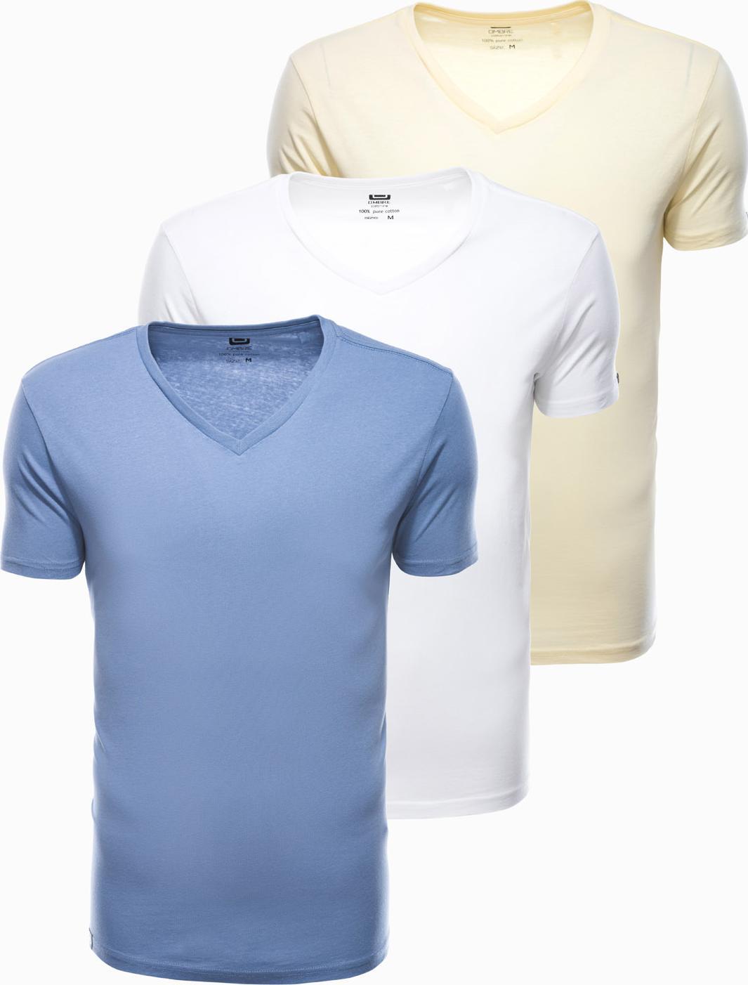 Ombre Zestaw koszulek bawełnianych - mix 3-pak Z29 V4 M