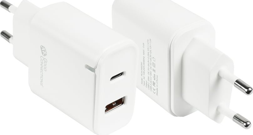 Ładowarka Alcasa Alcasa PCA-W003W ładowarka do urządzeń przenośnych Inne, Smartfon, Tablet, Uniwersalne Biały Prąd przemienny Szybkie ładowanie