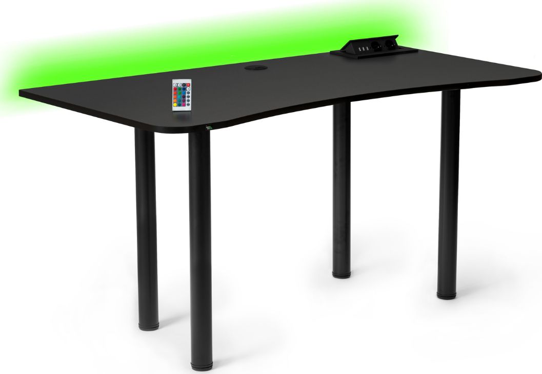 Biurko Marco Game Comfort Pro Czarne 139 cmx68 cm