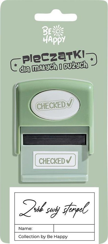 Pieczątka z napisem Checked