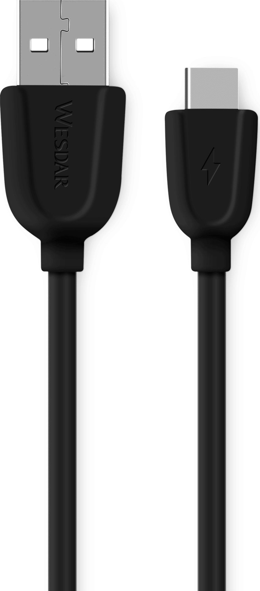 Kabel USB Mobilari USB-A - USB-C Czarny (M555032BK)