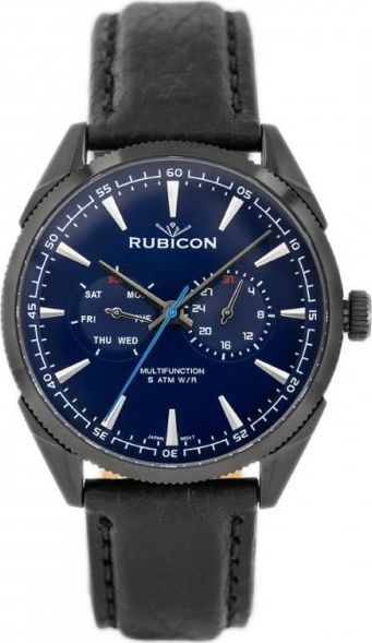 Zegarek Rubicon ZEGAREK MĘSKI RUBICON RNCD69 - MULTIDATA (zr081b)