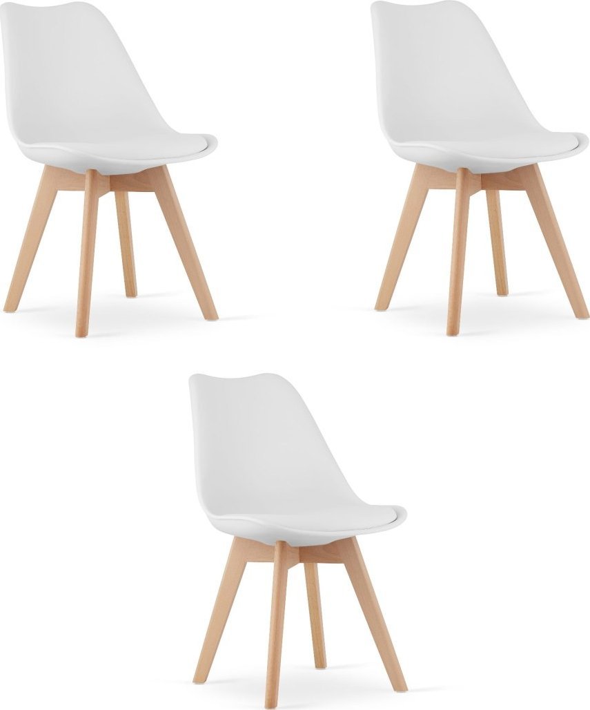 Leobert Krzesło MARK Białe x 3