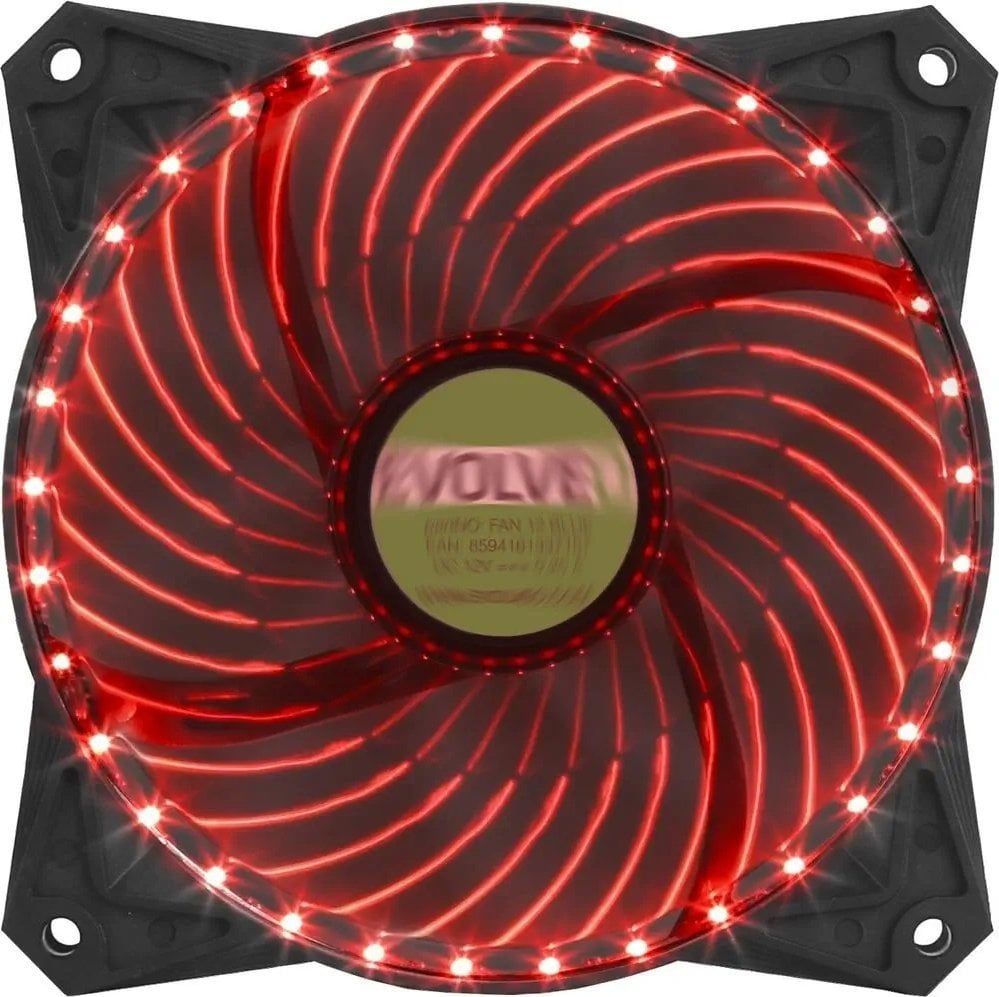 Wentylator Evolveo EVOLVEO 12L2RD ventilátor 120mm, 33 LED, červený, 3pin